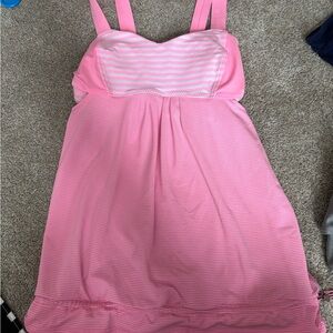 Lululemon Athletica Pink Striped Tank Top